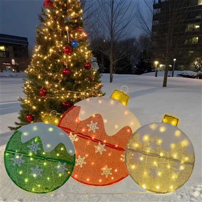 Large Christmas Ball Light Outdoor Decoration